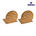 ★福利品【德國Moses】時尚書擋-金色星座/2入