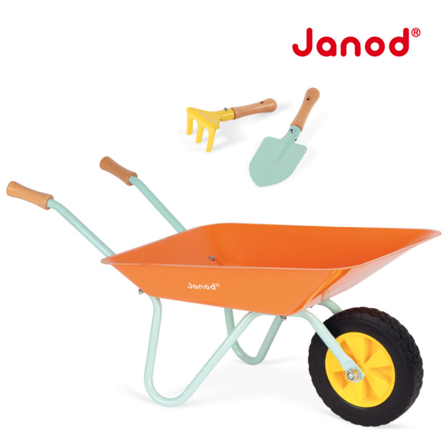 【法國Janod】大自然小園藝-花園手推車