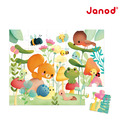 【法國Janod】厚片拼圖-花園好朋友 20pcs_1