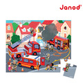✖︎雙11最殺【法國Janod】厚片拼圖- 救火時間 24pcs(最後一組)_1