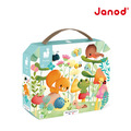 【法國Janod】厚片拼圖-花園好朋友 20pcs