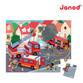 2026QQmei【法國Janod】厚片拼圖-救火時間 24片_1