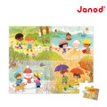 ✖︎雙11最殺【法國Janod】厚片拼圖-四季 36pcs(微瑕疵)_1