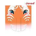 ★絕版品【法國Janod】小小工作坊-3D創意貼畫(老虎)_4