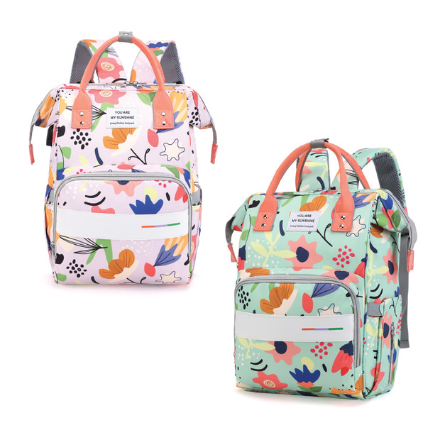 【童趣嚴選】高品質大容量印花媽咪包(多款可選)