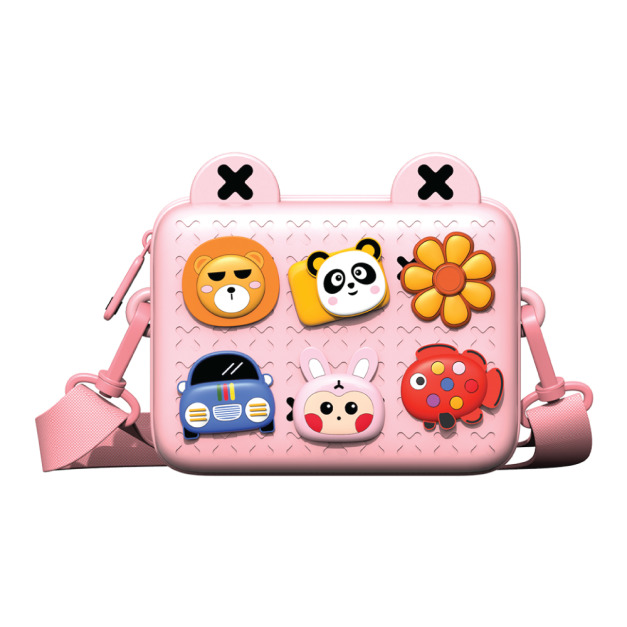 ★絕版品出清【童趣嚴選】KOOOL 防水兒童斜背包(粉色款)