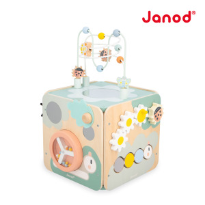 ★福利品【法國Janod】北歐簡約木玩-寶寶智能方塊 (盒損)
