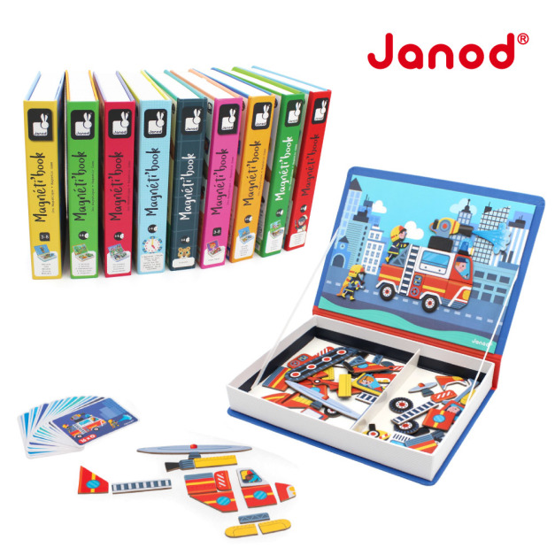 2025QQmei【法國Janod】磁鐵遊戲書(19款可選)