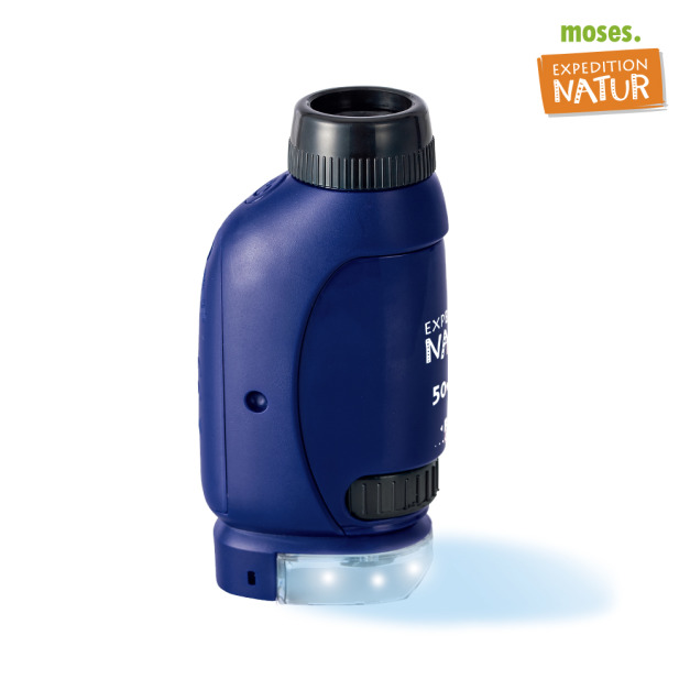 ★福利品【德國Moses】小探險家-戶外250倍袖珍顯微鏡(盒損)