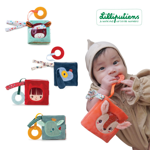 【比利時Lilliputiens】咬咬翻翻布書(多款可選)