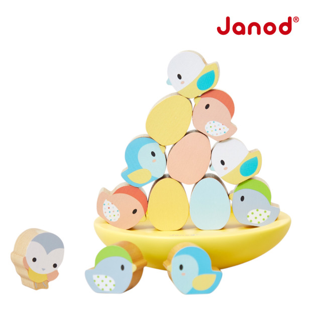 ★福利品【法國Janod】平衡鳥巢(盒損)