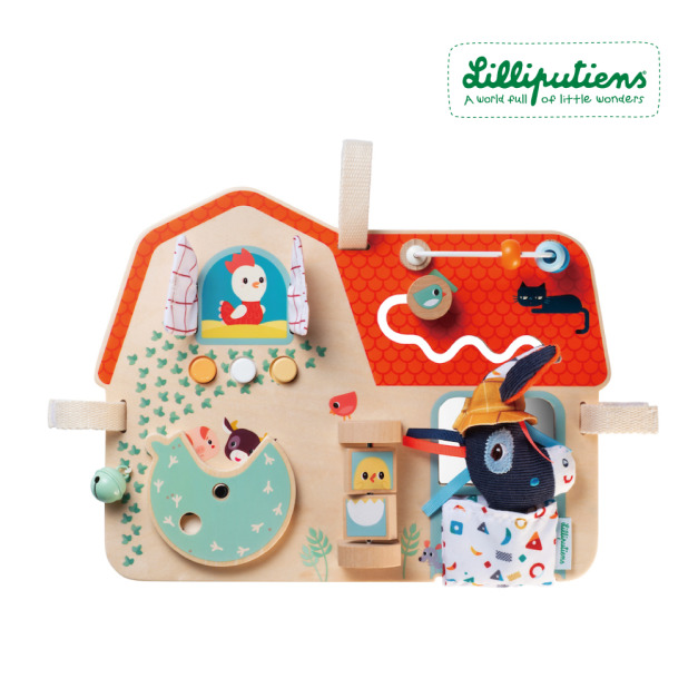 【比利時Lilliputiens】嬰兒床玩具-動物農場
