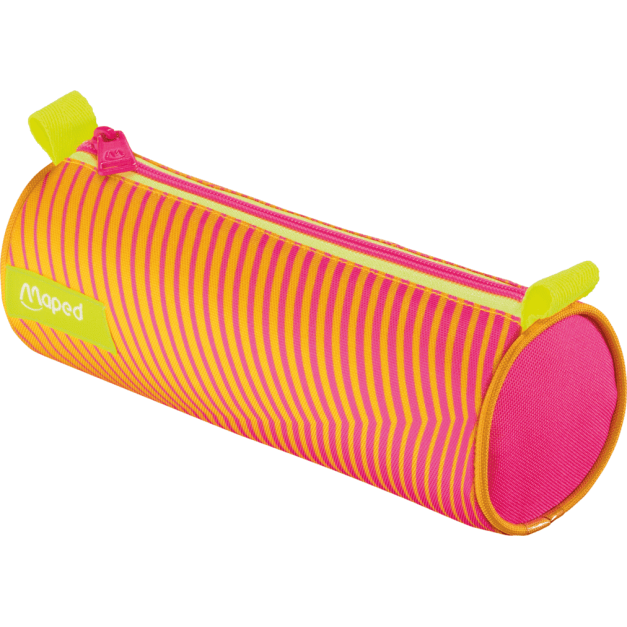 ★福利品【法國Maped】霓虹圓筒筆袋  (原廠進口sample )