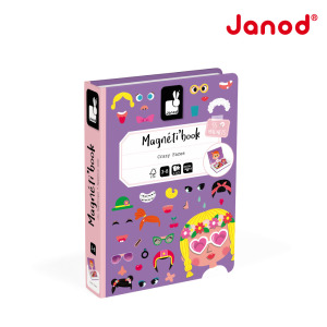 【法國Janod】磁鐵遊戲書-俏皮的臉