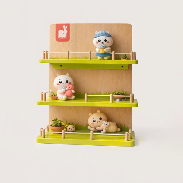 ★outlet【法國Janod】原廠陳列架  公仔架  玩具架(無附公仔玩具)