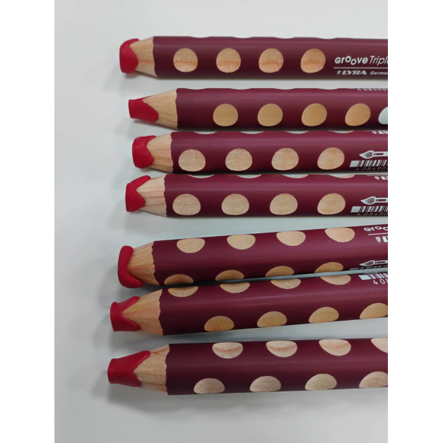 ★福利品【德國LYRA】胖胖三角洞洞蠟筆(單支)(瑕疵：溶掉)