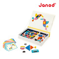 【法國Janod】磁鐵遊戲書-幾何創意拼_1