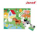 【法國Janod】幼兒觸覺拼圖-農場20pcs_1
