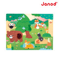 【法國Janod】幼兒觸覺拼圖-森林20pcs_2