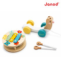 【法國Janod】寶寶異想世界-蝸牛敲擊拉車_3