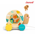 【法國Janod】寶寶異想世界-蝸牛敲擊拉車_1