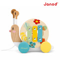 【法國Janod】寶寶異想世界-蝸牛敲擊拉車_4
