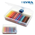 【德國LYRA】GROOVE(3合1)胖胖三角洞洞蠟筆(22色)(送收納盒+專用筆削)