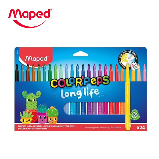 【法國Maped】長效型彩色筆24色