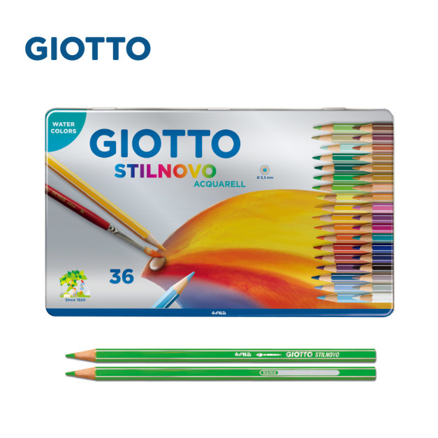 【義大利 GIOTTO】STILNOVO 水溶性色鉛筆(36色鐵盒)