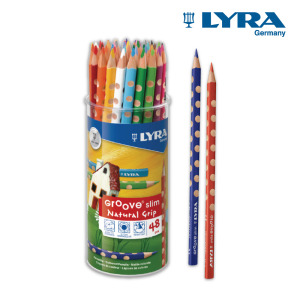 *孩響【德國LYRA】GROOVE三角洞洞色鉛筆(細)(24色/48支裝)