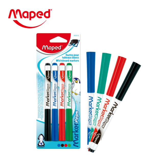 【法國Maped】兒童安全白板筆4色