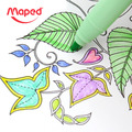 【法國Maped】櫻花水性軟刷頭彩色筆10色_4