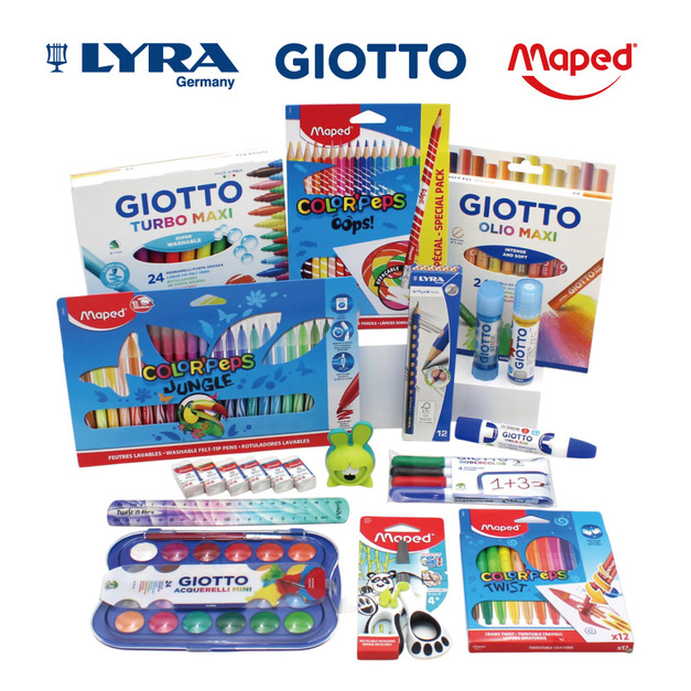 【Kidslife】歐洲品牌文具15件組-家庭號