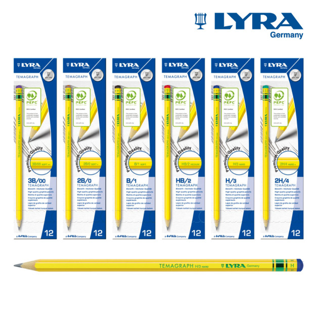 ✖︎童趣Outlet【德國LYRA】百年經典黃桿鉛筆(12入)