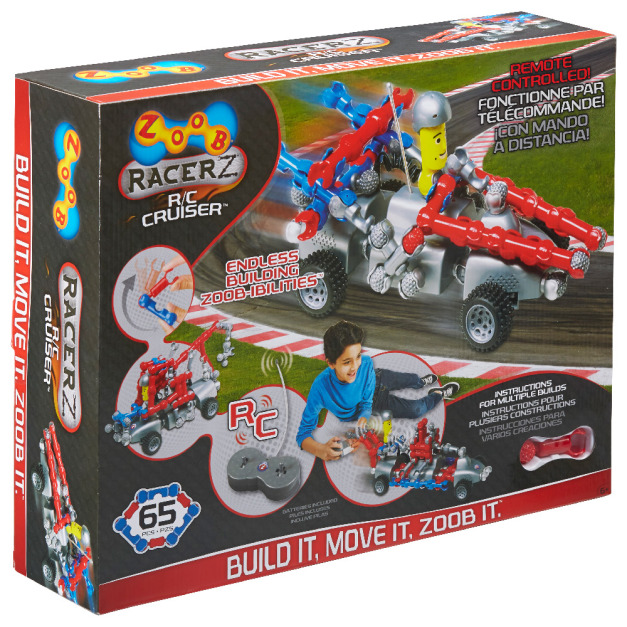 ★買一送一★福利品【美國ZOOB】競速系列-巡洋號（缺遙控器）+贈 20pcs  (只有一組)