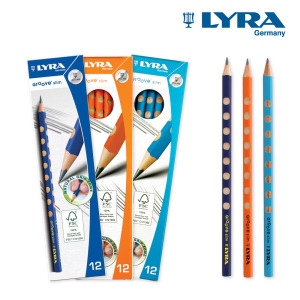 *孩響【德國LYRA】Groove三角洞洞鉛筆(細)12入