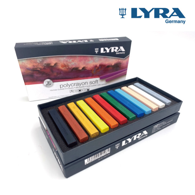 ★絕版品出清【德國LYRA】藝術家軟質粉彩條12色