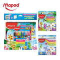 ✖︎童趣Outlet【法國Maped】繪圖板著色貼紙畫(附12色彩色筆)
