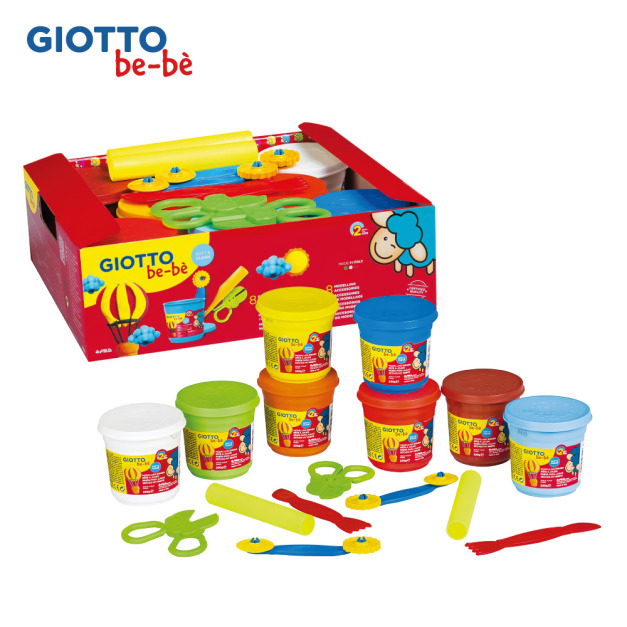 【義大利 GIOTTO】寶寶黏土派對(量販包)8色黏土