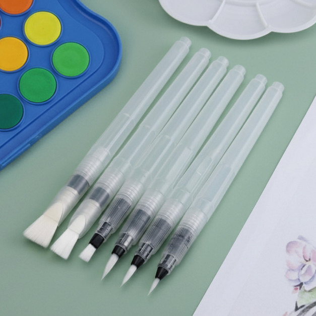 【童趣嚴選】Xin Bowen-綜合刷頭水筆組(6款)