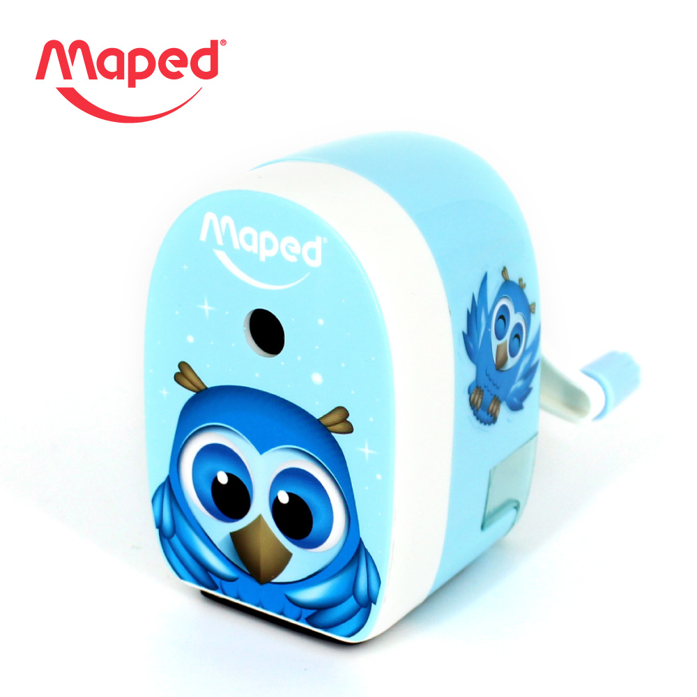【法國Maped】貓頭鷹隨身手搖筆削