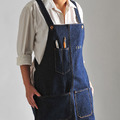 水洗丹寧工作圍裙 | 深藍_2