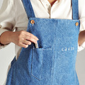 水洗丹寧工作圍裙 | 深藍_3