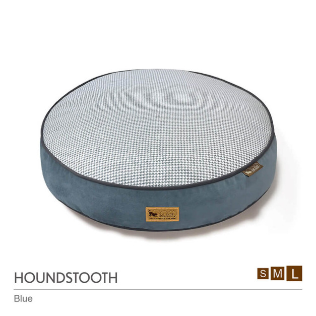 【頂級寵物床墊、坐墊】P.L.A.Y.千鳥格紋 圓床(4色/3尺寸)【預購】