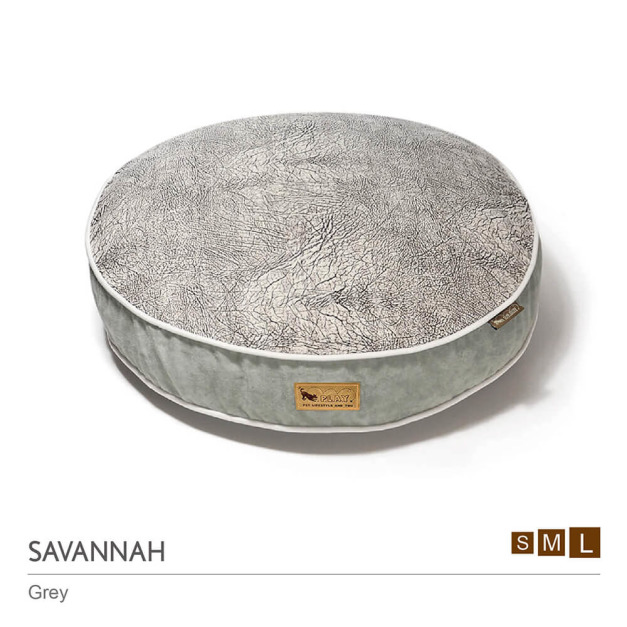 【頂級寵物床墊、坐墊】P.L.A.Y.薩凡納 圓床(2色/3尺寸)【預購】