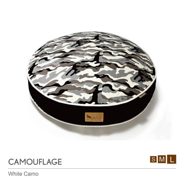 【頂級寵物床墊、坐墊】P.L.A.Y.迷彩風 圓床(2色/3尺寸)【預購】