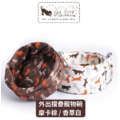 【寵物外出旅行用品】P.L.A.Y.露營野趣-外出寵物碗（摩卡棕 / 香草白）