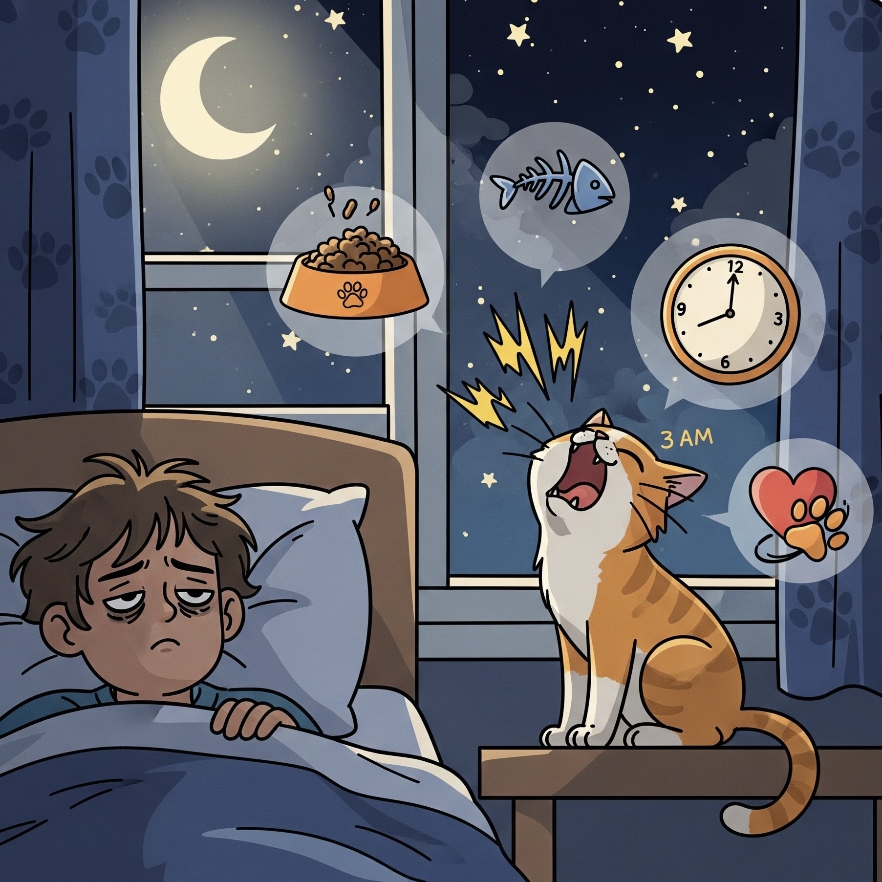 貓咪半夜亂叫怎麼辦?獸醫與行為師的完整解析
