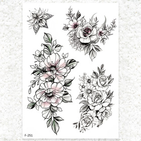 山茶花的搜尋結果 Blingtattoo 刺青貼紙 紋身貼紙