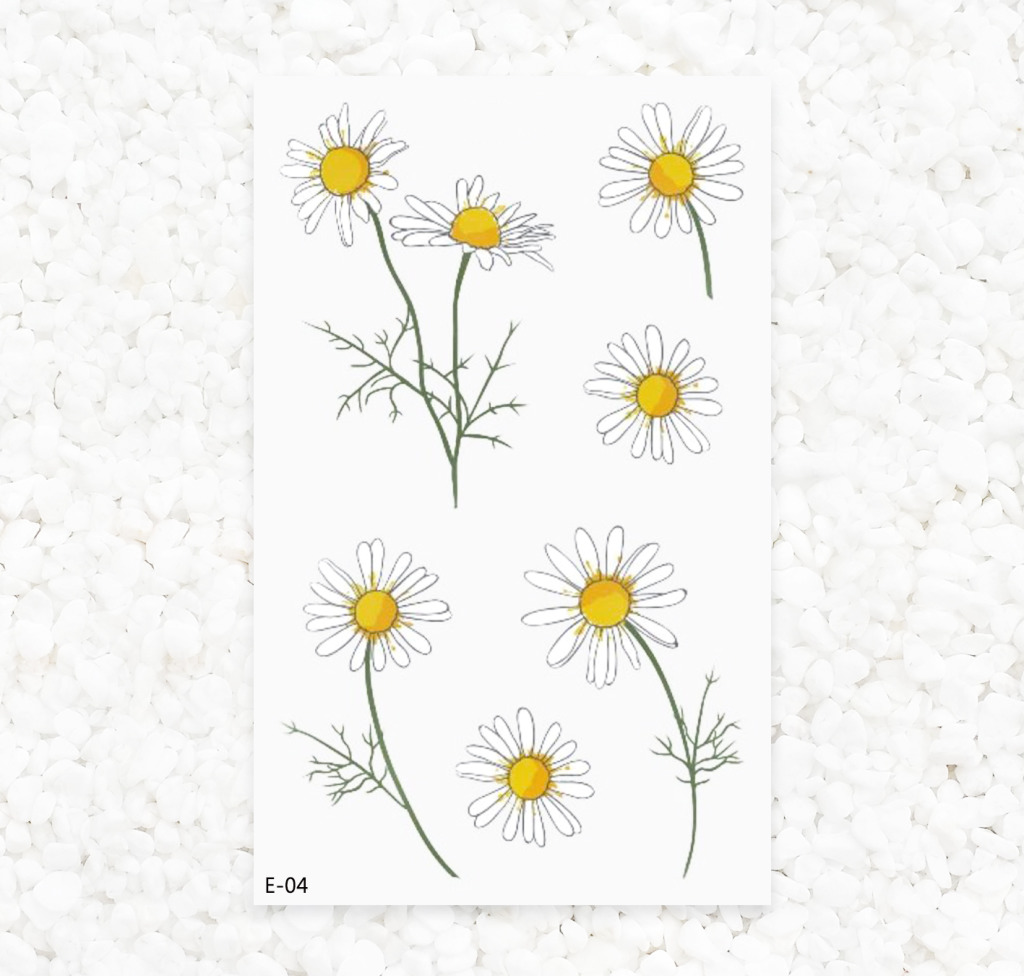 小雛菊 E 04 Blingtattoo 刺青貼紙 紋身貼紙